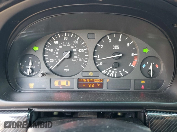 2000 BMW 5 Series 528iA with VIN WBADM6346YGU26119, listed as a Copart auction lot 73773084 with 177,616 mi miles and Salvage Title. Bid and sale history available at carsss.com. Image 9.