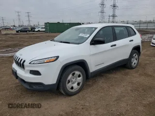 2016 Jeep Cherokee Sport with VIN 1C4PJLAB9GW230320, listed as a Copart auction lot 51878395 with 110,357 mi miles and Salvage Title. Bid and sale history available at DreamBid. Image 1.
