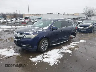 2014 Acura MDX Tech Pkg with VIN 5FRYD4H44EB048825, listed as a IAAI auction lot 41547038 with 92,592 mi miles. Bid and sale history available at carsss.com. Image 17.