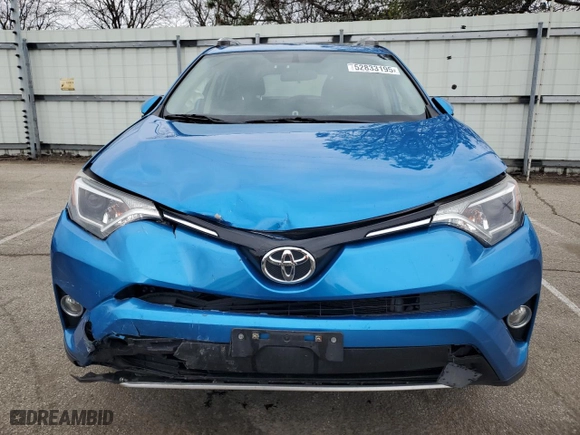 2016 Toyota RAV4 XLE with VIN JTMRFREV3GD182147, listed as a Copart auction lot 52833195 with 69,256 mi miles and Salvage Title. Bid and sale history available at carsss.com. Image 5.
