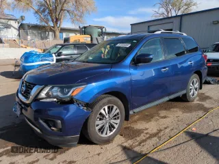 2020 Nissan Pathfinder S with VIN 5N1DR2AN9LC617103, listed as a Copart auction lot 51588955 with 73,136 mi miles and Salvage title. Bid and sale history available at DreamBid. Image 1.