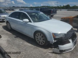 2014 Audi A8 4.0T with VIN WAUR2AFDXEN010107, listed as a Copart auction lot 62056544 with 85,450 mi miles and Non repairable. Bid and sale history available at DreamBid. Image 4.