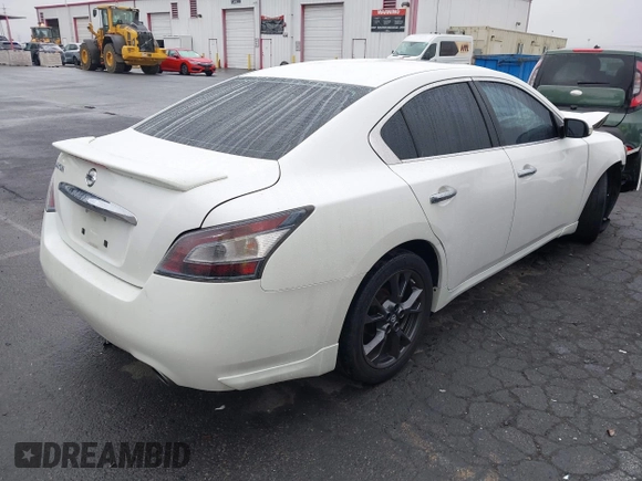 2014 Nissan Maxima S with VIN 1N4AA5AP6EC453903, listed as a IAAI auction lot 41194551 with 75,126 mi miles and . Bid and sale history available at DreamBid. Image 4.