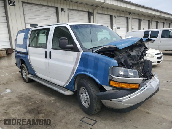 2018 Chevrolet Express Cargo Van with VIN 1GCWGAFG7J1912491, listed as a Copart auction lot 47119905 with 142,521 mi miles and Salvage Title. Bid and sale history available at carsss.com. Image 4.