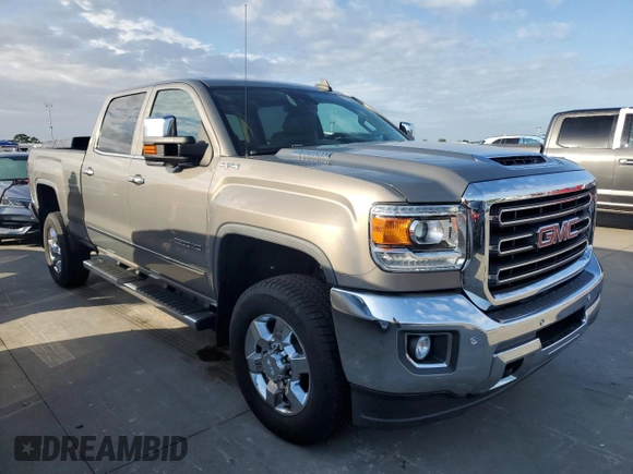 2017 GMC Sierra 2500HD SLT with VIN 1GT12TEY4HF160180, listed as a Copart auction lot 75448554 with 0 mi miles and Non Repairable. Bid and sale history available at carsss.com. Image 4.