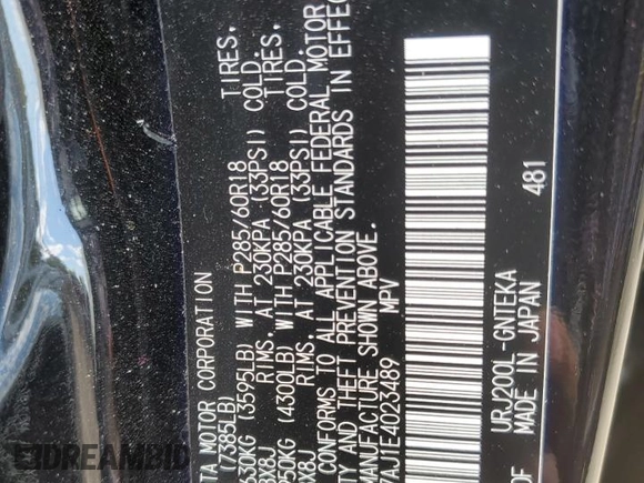 2014 Toyota Land Cruiser z VIN JTMHY7AJ1E4023489, wystawiony jako Copart lot #46310755 z przebiegiem 129 130 mil mil oraz Szkoda całkowita • Salvage title. Historia ofert i sprzedaży dostępna na DreamBid. Obrazek 12.