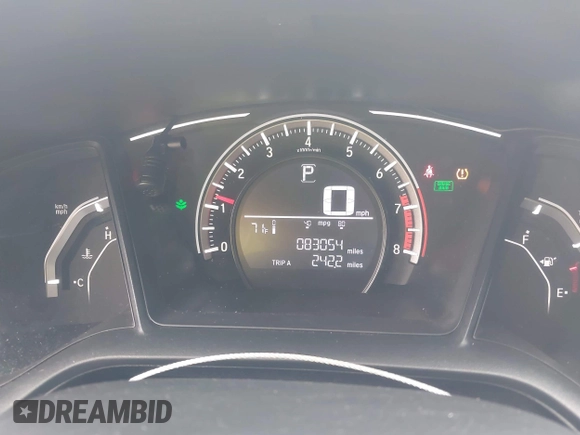 2018 Honda Civic LX with VIN 2HGFC2F53JH554521, listed as a IAAI auction lot 41930345 with 83,054 mi miles and . Bid and sale history available at DreamBid. Image 7.