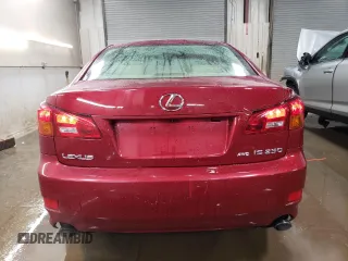 2006 Lexus IS 250 with VIN JTHCK262765001796, listed as a Copart auction lot 87960765 with 132,272 mi miles and Salvage Title. Bid and sale history available at DreamBid. Image 6.