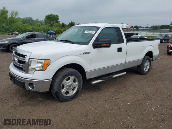 2013 Ford F-150 XL with VIN 1FTMF1CM8DKF92567, listed as a Copart auction lot 59965535 with 133,266 mi miles and Salvage title. Bid and sale history available at DreamBid. Image 1.