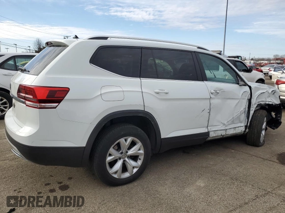 2019 Volkswagen Atlas S z VIN 1V2AP2CAXKC614103, wystawiony jako Copart lot #44392905 z przebiegiem 84 748 mil mil oraz Szkoda całkowita • Salvage title. Historia ofert i sprzedaży dostępna na DreamBid. Obrazek 3.