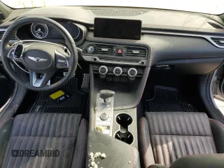 2022 Genesis G70 3.3T with VIN KMTG54TE5NU084574, listed as a Copart auction lot 87732465 with Not Provided miles and Salvage Title. Bid and sale history available at DreamBid. Image 8.
