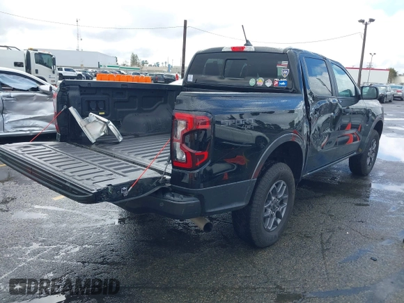 2024 Ford Ranger XLT with VIN 1FTER4HH5RLE20541, listed as a IAAI auction lot 41763070 with 4,947 mi miles. Bid and sale history available at carsss.com. Image 4.