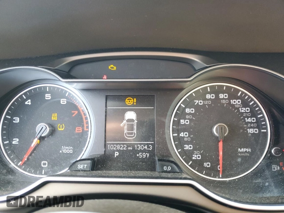 2013 Audi A4 Premium with VIN WAUAFAFL2DN036269, listed as a Copart auction lot 49081615 with 102,822 mi miles and Salvage Title. Bid and sale history available at carsss.com. Image 9.