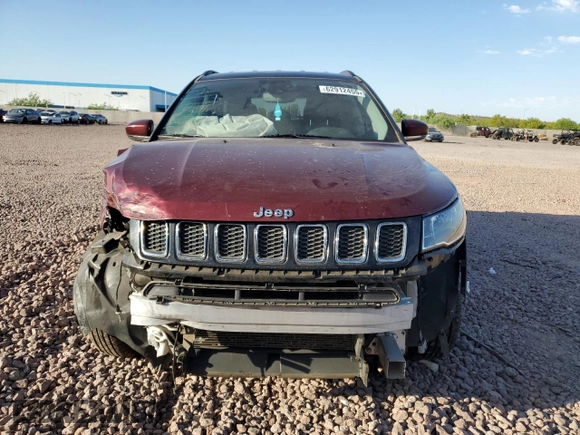 2021 Jeep Compass Limited with VIN 3C4NJDCB9MT586357, listed as a Copart auction lot 62912455 with 60,386 mi miles and Salvage title. Bid and sale history available at DreamBid. Image 5.
