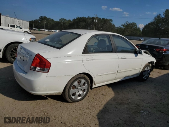 2009 Kia Spectra LX with VIN KNAFE221295606992, listed as a Copart auction lot 72767494 with 163,041 mi miles and Salvage Title. Bid and sale history available at carsss.com. Image 3.