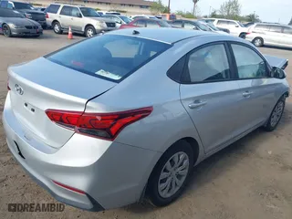 2019 Hyundai Accent SE with VIN 3KPC24A32KE053705, listed as a IAAI auction lot 41772975 with 90,854 mi miles. Bid and sale history available at carsss.com. Image 4.
