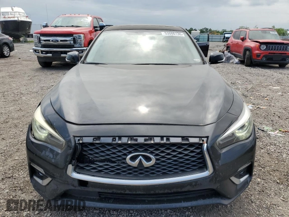 2020 Infiniti Q50 Luxe with VIN JN1EV7AP5LM200335, listed as a Copart auction lot 53086135 with 105,328 mi miles and Clean Title. Bid and sale history available at DreamBid. Image 5.