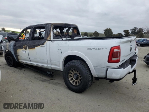 2020 Ram 3500 Laramie with VIN 3C63R3EL2LG241749, listed as a Copart auction lot 43317665 with 0 mi miles and Salvage Title. Bid and sale history available at carsss.com. Image 2.