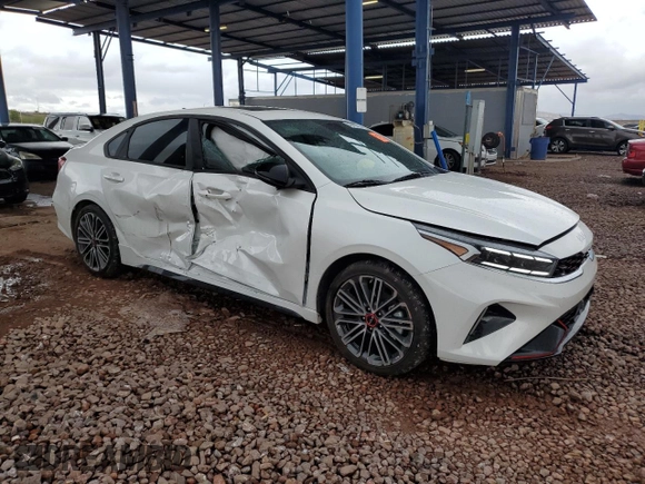 2024 Kia Forte GT with VIN 3KPF44ACXRE731067, listed as a Copart auction lot 48439435 with 6,110 mi miles and Salvage Title. Bid and sale history available at carsss.com. Image 4.