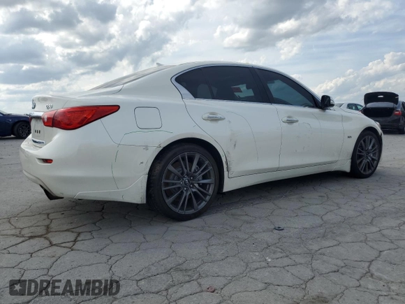 2017 Infiniti Q50 Signature Edition z VIN JN1EV7AR4HM837337, wystawiony jako Copart lot #54302425 z przebiegiem 140 604 mil mil oraz Szkoda całkowita • Salvage title. Historia ofert i sprzedaży dostępna na DreamBid. Obrazek 3.