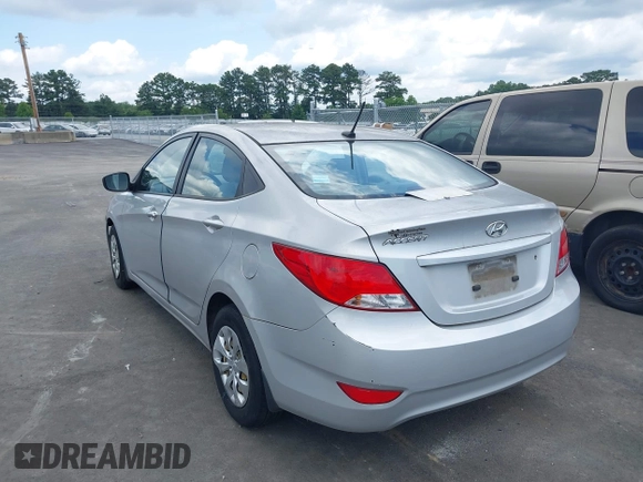 2016 Hyundai Accent SE with VIN KMHCT4AE6GU983139, listed as a IAAI auction lot 42475735 with 92,326 mi miles and . Bid and sale history available at DreamBid. Image 3.