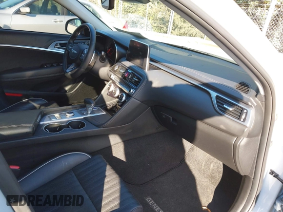 2021 Genesis G70 2.0T with VIN KMTG34LA6MU075190, listed as a IAAI auction lot 41474675 with 72,743 mi miles and . Bid and sale history available at DreamBid. Image 5.