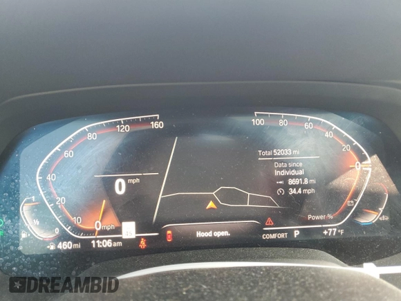 2021 BMW X5 xDrive40i с VIN 5UXCR6C06M9E80968, выставлен на аукционе Copart как лот 54848645 с пробегом 52 033 миль миль и Списание • Salvage title. История ставок и продаж доступна на DreamBid. Изображение 9.