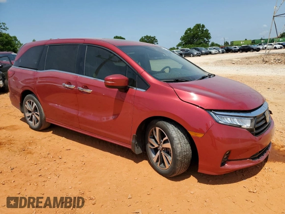 2023 Honda Odyssey Touring с VIN 5FNRL6H8XPB056468, выставлен на аукционе Copart как лот 55066345 с пробегом 29 760 миль миль и Списание • Salvage title. История ставок и продаж доступна на DreamBid. Изображение 4.