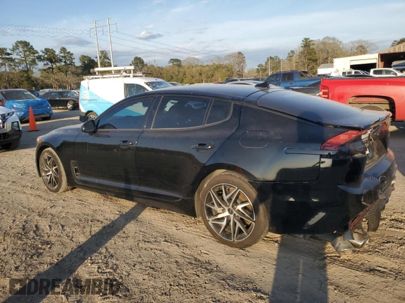 2022 Kia Stinger GT-Line with VIN KNAE35LD4N6113864, listed as a Copart auction lot 47100375 with 47,264 mi miles and Salvage Title. Bid and sale history available at carsss.com. Image 2.