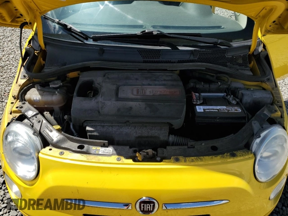 2016 FIAT 500 Pop with VIN 3C3CFFAR7GT122285, listed as a Copart auction lot 57107675 with 80,472 mi miles and Clean title. Bid and sale history available at DreamBid. Image 11.