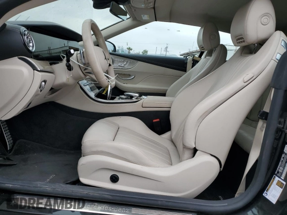 2023 Mercedes-Benz E 450 with VIN W1K1K5JB2PF201763, listed as a Copart auction lot 55448705 with 6,712 mi miles and Salvage title. Bid and sale history available at DreamBid. Image 7.