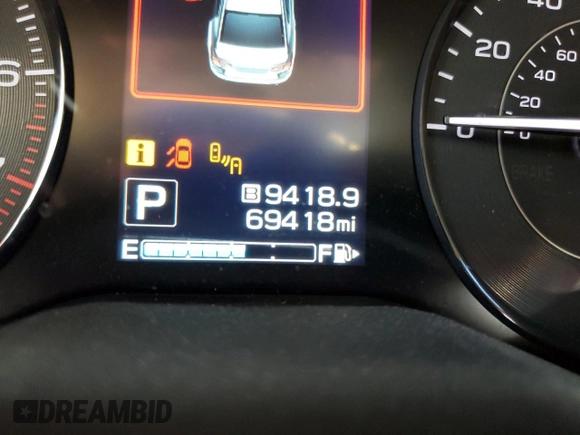 2019 Subaru Impreza Premium with VIN 4S3GTAD67K3736302, listed as a Copart auction lot 72477402 with 69,418 mi miles. Bid and sale history available at carsss.com. Image 9.