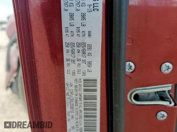 2020 Jeep Cherokee Latitude with VIN 1C4PJLCB3LD538716, listed as a Copart auction lot 62063545 with 29,970 mi miles and Salvage title. Bid and sale history available at DreamBid. Image 12.