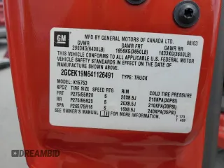 2004 Chevrolet Silverado SS z VIN 2GCEK19N641126491, wystawiony jako Copart lot #56732605 z przebiegiem 201 620 mil mil oraz Szkoda całkowita • Salvage title. Historia ofert i sprzedaży dostępna na DreamBid. Obrazek 12.