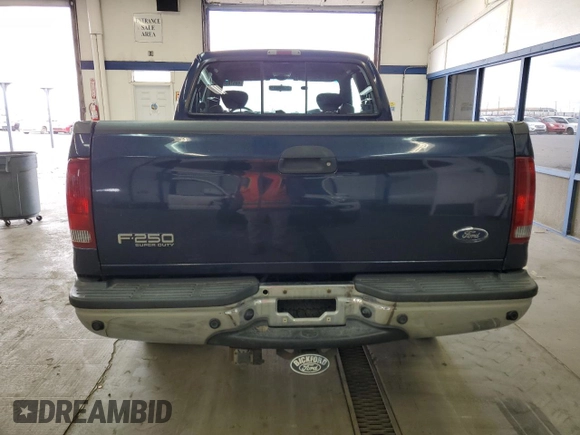 2002 Ford Super Duty F-250 XL with VIN 1FTNX21S02EB16298, listed as a Copart auction lot 46616645 with 209,365 mi miles and Salvage Title. Bid and sale history available at carsss.com. Image 6.