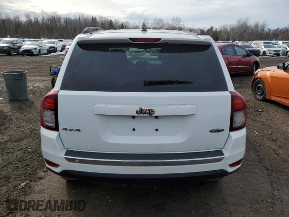 2017 Jeep Compass High Altitude with VIN 1C4NJDAB7HD164165, listed as a Copart auction lot 48239225 with 195,675 mi miles and Clean Title. Bid and sale history available at carsss.com. Image 6.