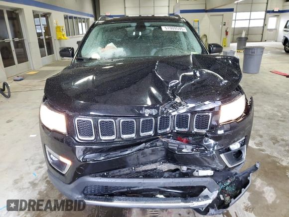 2020 Jeep Compass Limited with VIN 3C4NJCCB3LT152704, listed as a Copart auction lot 51909595 with 152,588 mi miles and Salvage title. Bid and sale history available at DreamBid. Image 5.