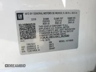 2019 GMC Terrain SLT Diesel with VIN 3GKALREUXKL262680, listed as a Copart auction lot 62240564 with 119,398 mi miles and Salvage Title. Bid and sale history available at DreamBid. Image 13.