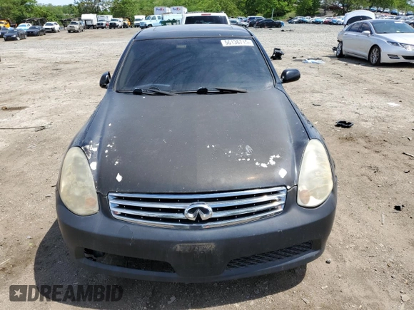2005 Infiniti G35 with VIN JNKCV51FX5M300822, listed as a Copart auction lot 56136715 with 292,613 mi miles and Clean Title. Bid and sale history available at DreamBid. Image 5.