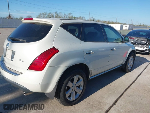 2007 Nissan Murano SL with VIN JN8AZ08T37W518771, listed as a IAAI auction lot 41847803 with 121,054 mi miles and . Bid and sale history available at carsss.com. Image 4.