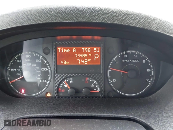 2018 Ram ProMaster Cargo with VIN 3C6URVJG9JE153637, listed as a IAAI auction lot 41877822 with 73,489 mi miles. Bid and sale history available at carsss.com. Image 7.