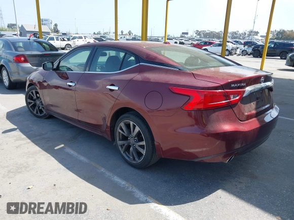 2017 Nissan Maxima SV with VIN 1N4AA6AP2HC418947, listed as a IAAI auction lot 41916705 with 156,575 mi miles and . Bid and sale history available at DreamBid. Image 3.