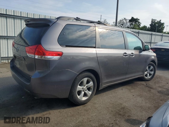2012 Toyota Sienna LE AAS with VIN 5TDKK3DC6CS266522, listed as a Copart auction lot 62788745 with 233,596 mi miles and Salvage title. Bid and sale history available at DreamBid. Image 3.