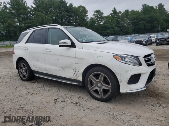 2017 Mercedes-Benz GLE 350 with VIN 4JGDA5HB5HA864688, listed as a Copart auction lot 62054415 with 94,808 mi miles and Salvage title. Bid and sale history available at DreamBid. Image 4.