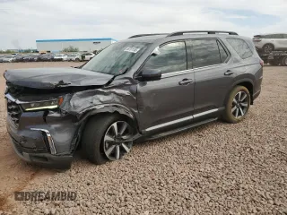 2023 Honda Pilot Elite z VIN 5FNYG1H82PB018249, wystawiony jako Copart lot #58791145 z przebiegiem 45 664 mil mil oraz Szkoda całkowita • Salvage title. Historia ofert i sprzedaży dostępna na DreamBid. Obrazek 1.
