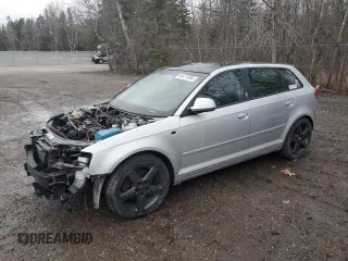 2008 Audi A3 with VIN WAUHF68P38A138883, listed as a Copart auction lot 84471954 with 294,220 mi miles and Clean Title. Bid and sale history available at carsss.com. Image 1.