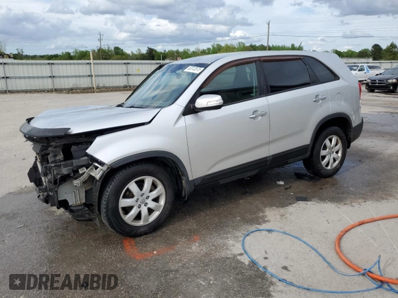 2012 Kia Sorento LX with VIN 5XYKT3A11CG231965, listed as a Copart auction lot 52012875 with 271,965 mi miles and Salvage Title. Bid and sale history available at carsss.com. Image 1.