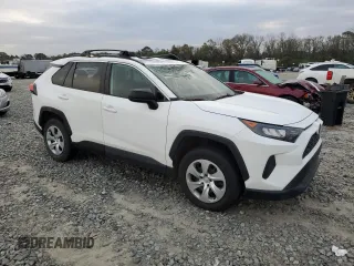 2020 Toyota RAV4 LE with VIN 2T3H1RFV7LC077957, listed as a Copart auction lot 49574275 with 56,650 mi miles and Salvage Title. Bid and sale history available at carsss.com. Image 4.
