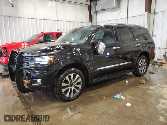 2019 Toyota Sequoia Limited with VIN 5TDJY5G19KS165621, listed as a Copart auction lot 43008635 with 30,806 mi miles and Non Repairable. Bid and sale history available at carsss.com. Image 1.