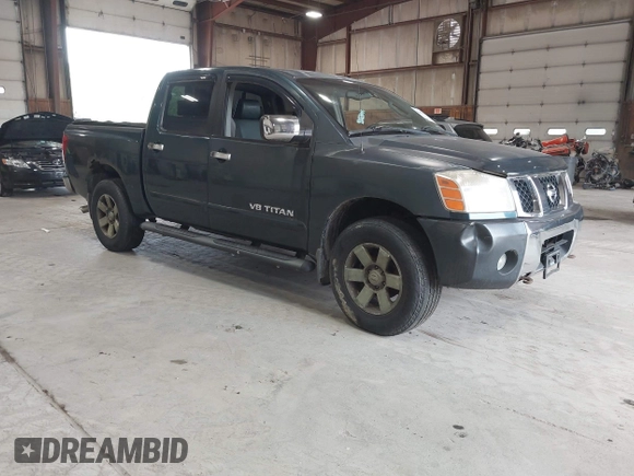 2005 Nissan Titan LE with VIN 1N6AA07B55N500154, listed as a IAAI auction lot 42455068 with 147,180 mi miles and . Bid and sale history available at DreamBid. Image 1.